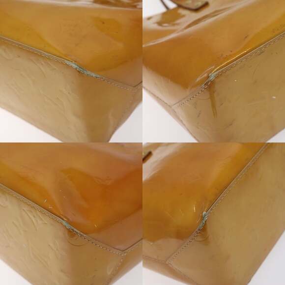 LOUIS VUITTON Monogram Vernis Reade PM Hand Bag Beige M91334 - Picture 10 of 12